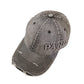 Casquette de baseball en denim délavé avec trou à visière pour baseball