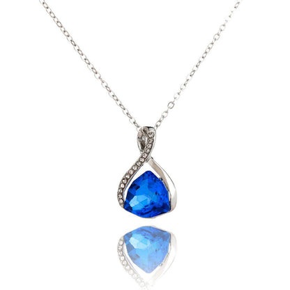Collier de cristal mode européenne et américaine simple