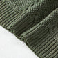 Robe chasuble à épaulettes en maille torsadée vert brumeux