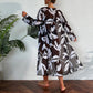 Maillot de bain trois pièces pour femme imprimé noir et blanc