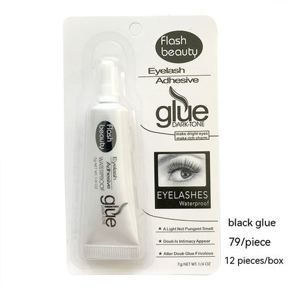 Colle double paupière Colle blanche Ruban adhésif noir