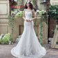 Robe de mariée sirène sexy en dentelle