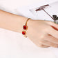 Bracelet en acier inoxydable avec ouverture carrée et creuse