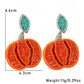 Pendants d'oreilles Orange Halloween