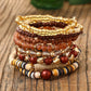 eu de 9 bracelets en perles Vintage Camel