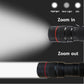 Lampe de poche LED rechargeable 3 modes torche zoomable câble USB