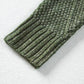Robe chasuble à épaulettes en maille torsadée vert brumeux