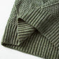 Robe chasuble à épaulettes en maille torsadée vert brumeux