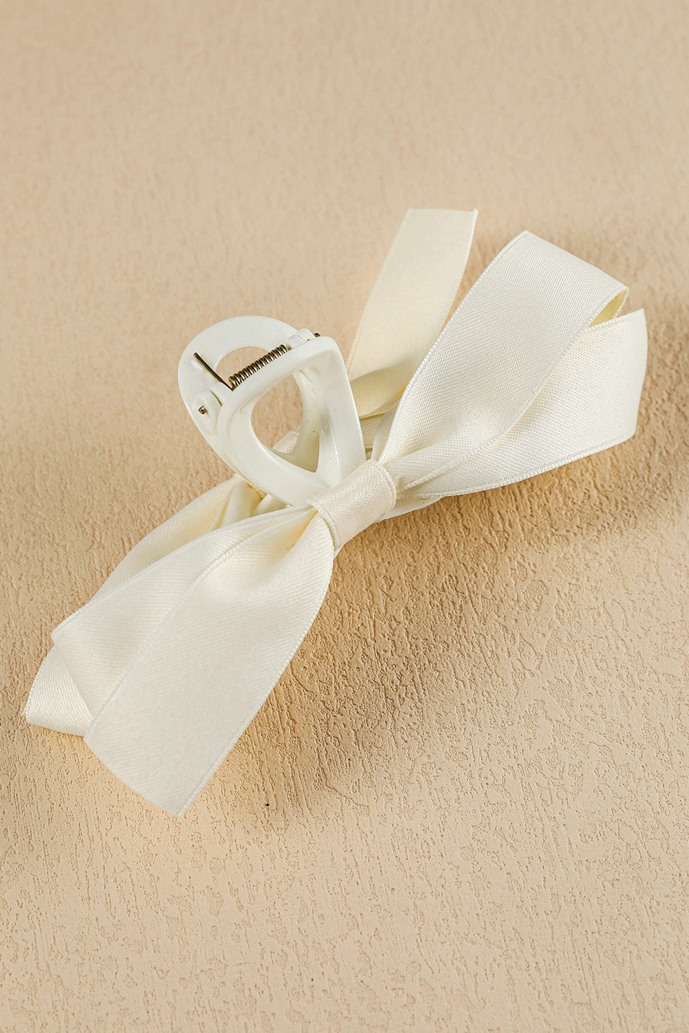 Barrette à cheveux avec ruban décoratif de couleur unie noire