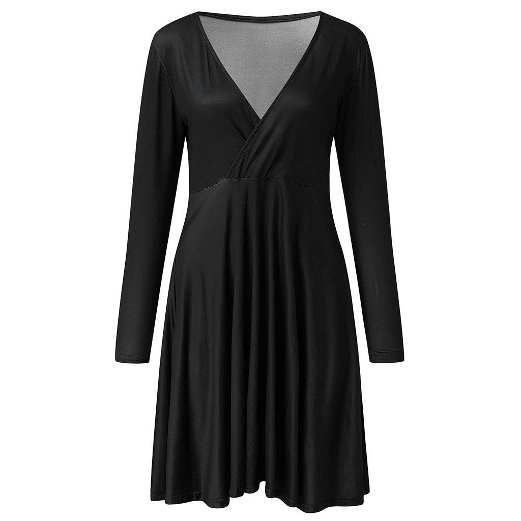 Robe soirée sexy trapèze drapée couleur pure pour femme, mini-robe courte de printemps
