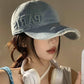 Casquette de baseball en denim délavé avec trou à visière pour baseball