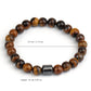 Bracelet œil de tigre en pierre noire