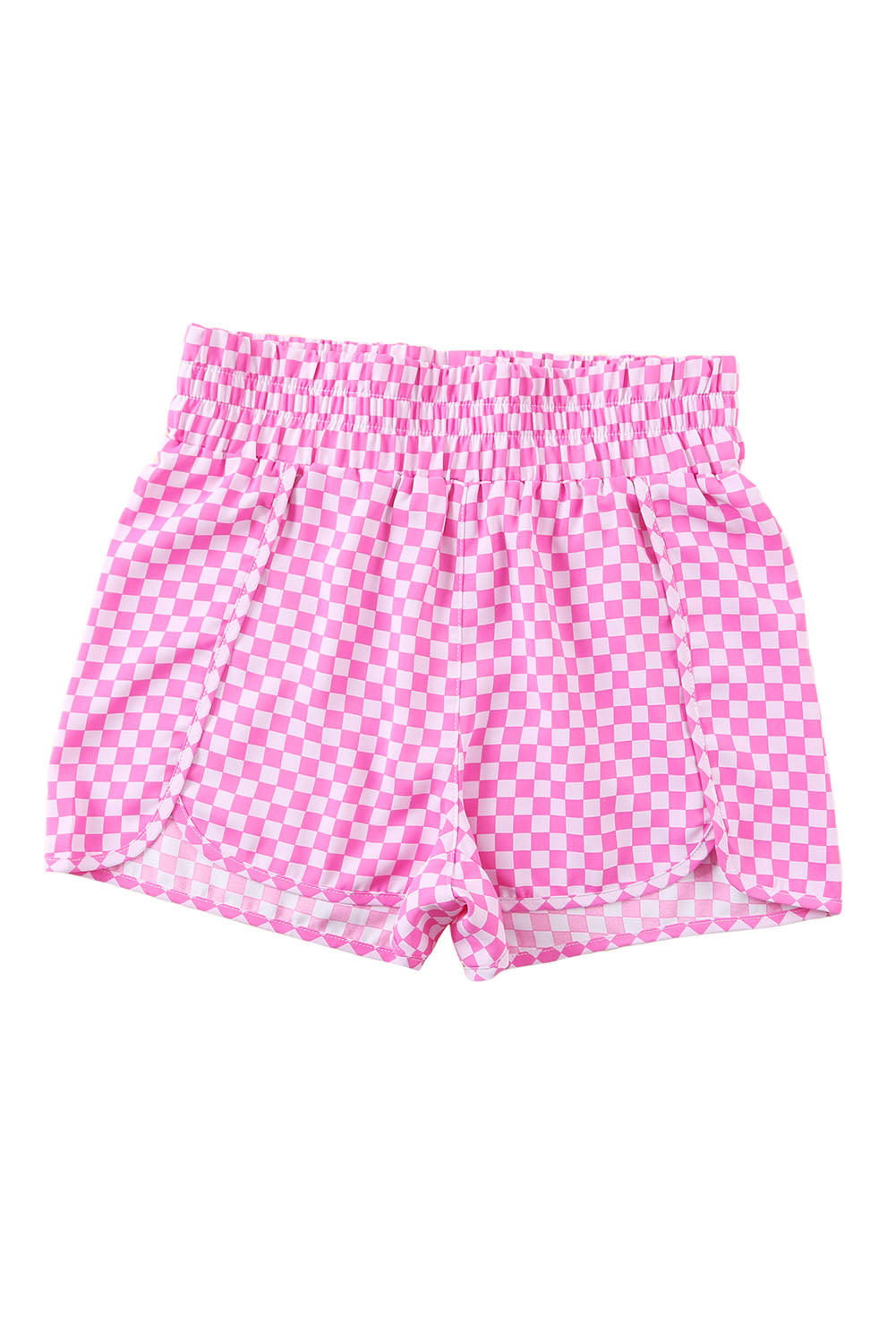 Short taille haute élastique géométrique multicolore pour femmesCourt taille haute élastique géométrique multicolore pour femmes