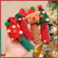 Bandeau élastique de Noël pour enfants, avec fil et spirale pour cheveux, accessoires de coiffure pour enfants.