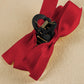 Barrette à cheveux avec ruban décoratif de couleur unie noire