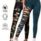 Paquet de 2leggings taille haute élastique pour femme.