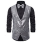 Gilet à paillettes pour costume de scène pour homme