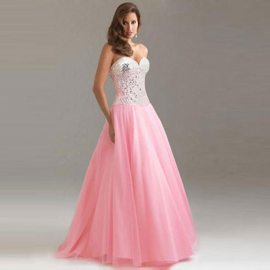 Robe de mariée sexy à paillettes pour femme