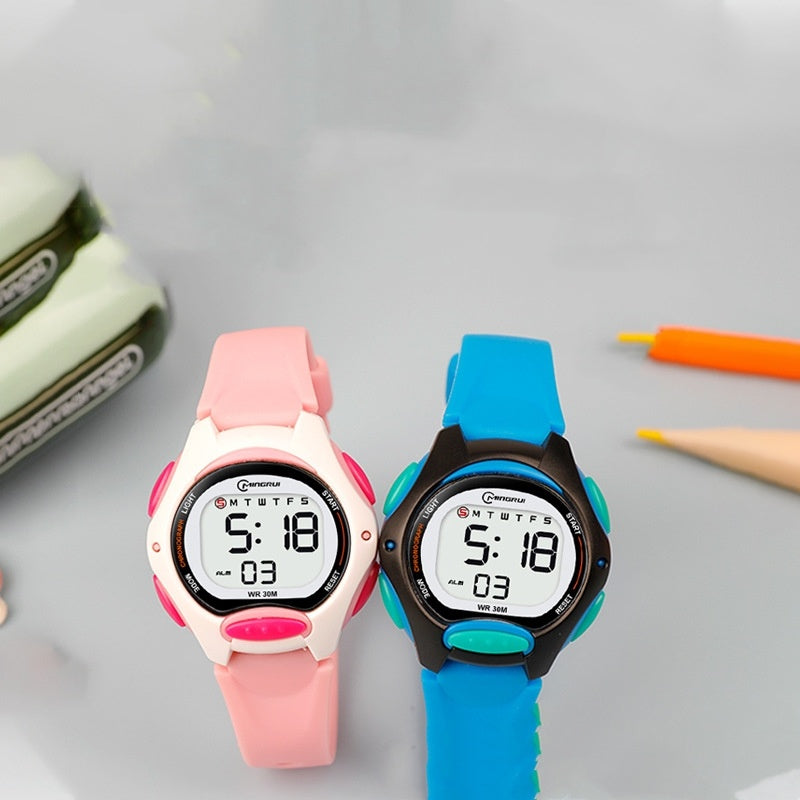 Montre électronique sport étanche multi fonctions pour fille