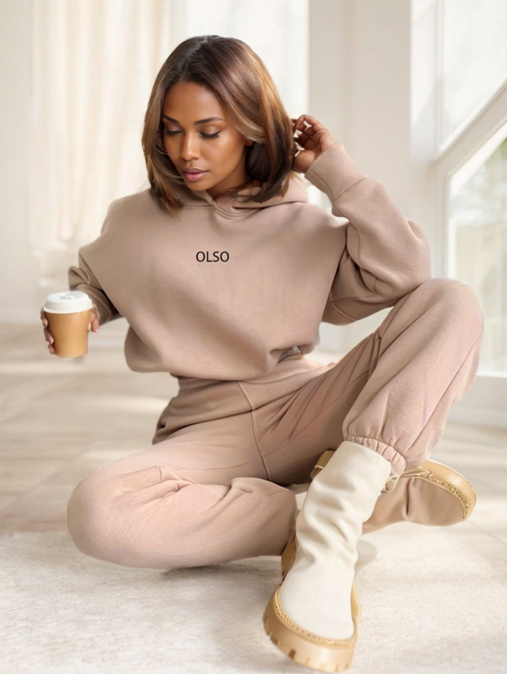 Jogging de motif lettres pour dames