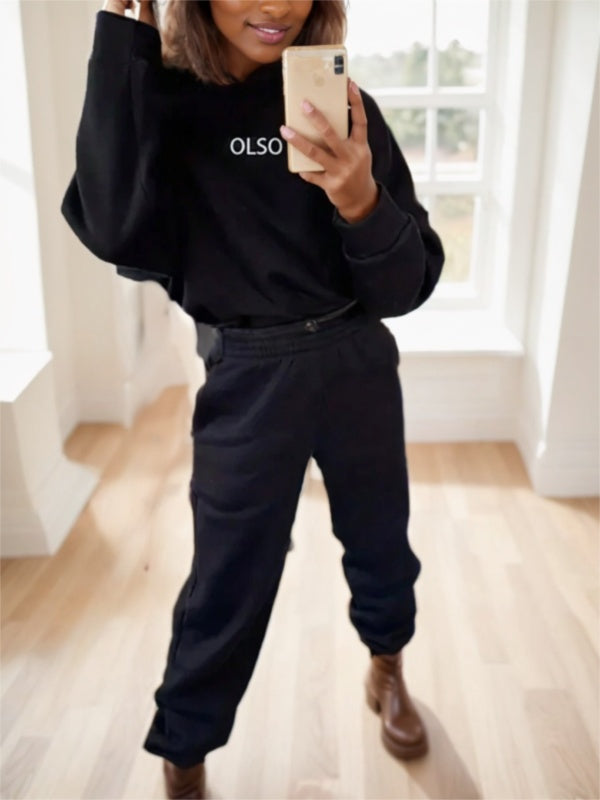 Jogging de motif lettres pour dames