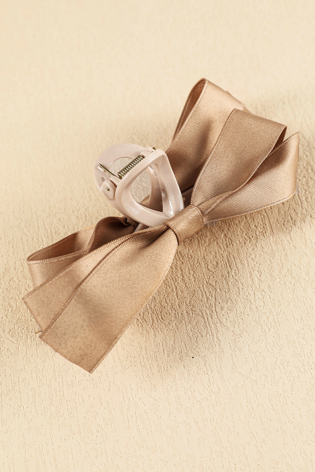 Barrette à cheveux avec ruban décoratif de couleur unie noire