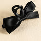 Barrette à cheveux avec ruban décoratif de couleur unie noire