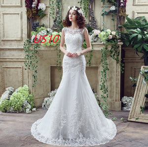 Robe de mariée sirène sexy en dentelle