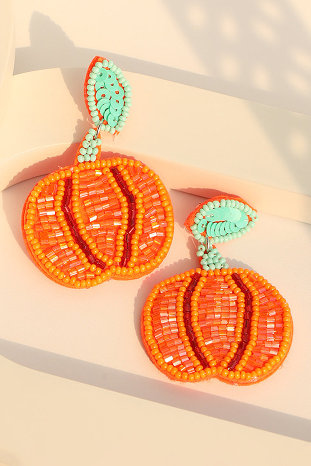 Pendants d'oreilles Orange Halloween