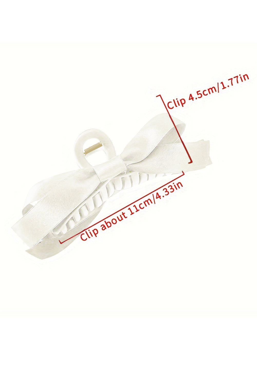 Barrette à cheveux avec ruban décoratif de couleur unie noire