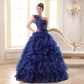Robe de soirée annuelle asymétrique, longue jupe bouffante, costume de scène