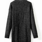 Robe chasuble à épaulettes en maille torsadée vert brumeux