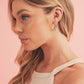 Boucles d'oreilles goutte d'eau en perles de fleurs roses contrastées de forme ronde