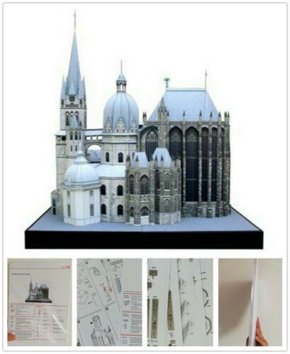 Papier à la main Art DIY Aachen Cathedral