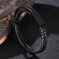 Bracelet  en cuir tressé à double corde