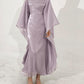 Robe soirée ample turque en polyester pour femme
