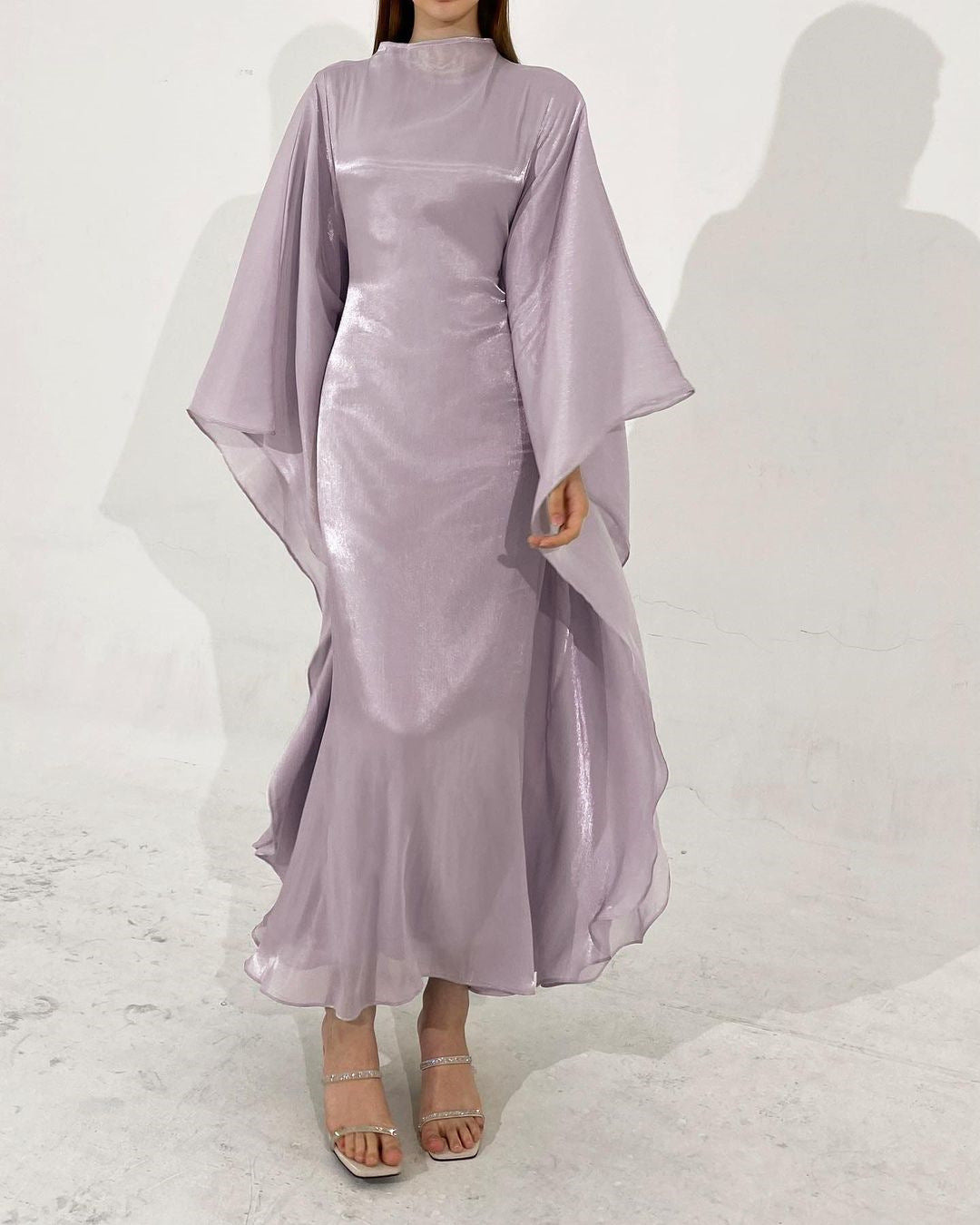 Robe soirée ample turque en polyester pour femme