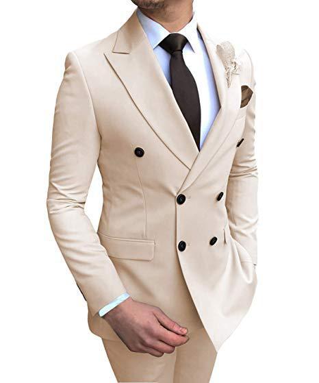 Costume deux pièces pour homme, costume de marié pour mariage