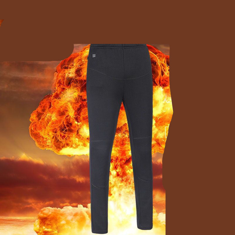 Pantalon chaud décontracté doublure en peluche