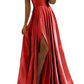 Robe de soirée, robe de bal, formelle, simple, fendue