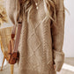 Robe chasuble à épaulettes en maille torsadée vert brumeux