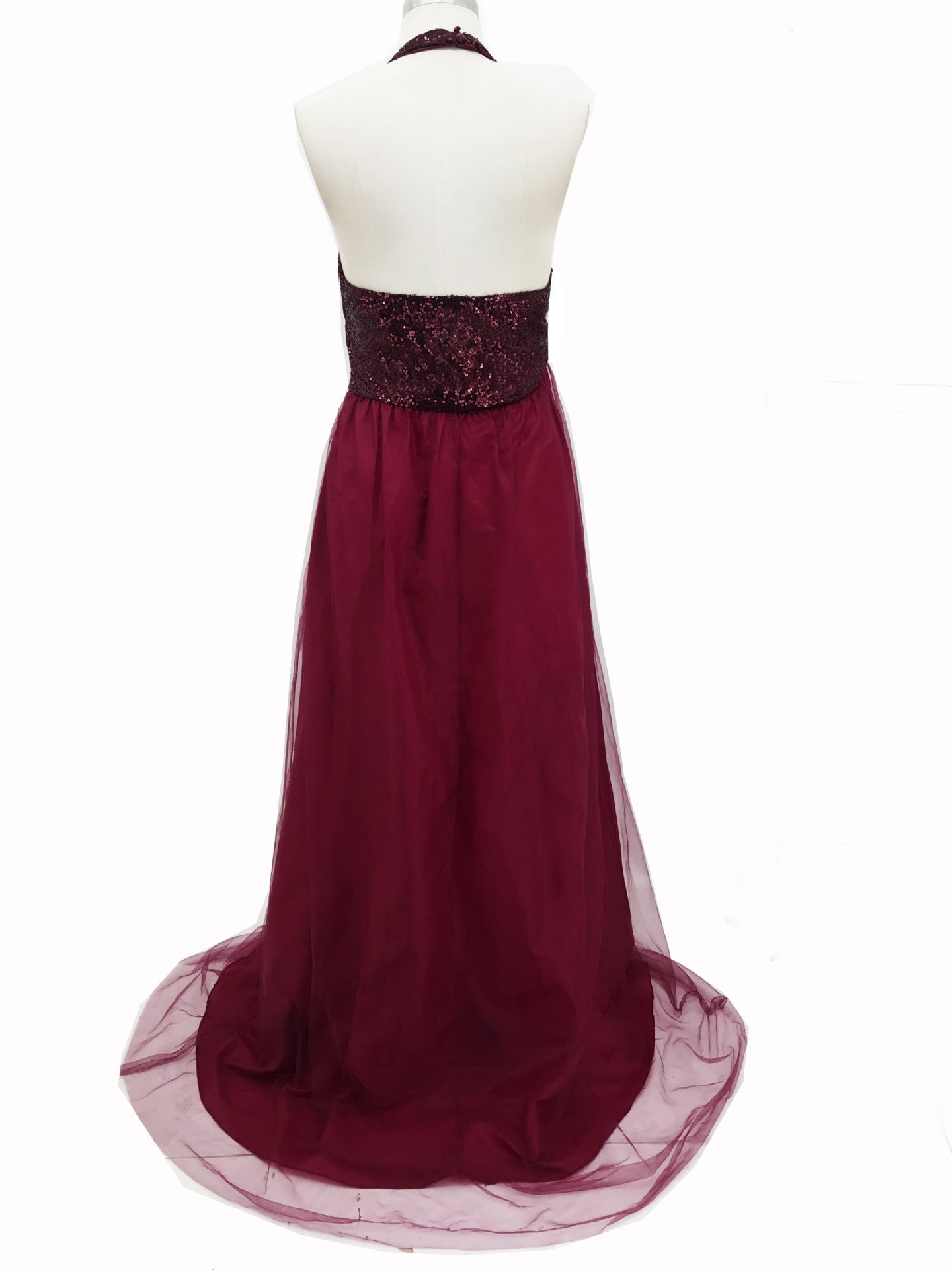 Robe longue sans manches, robe de mariée, robe de soirée, robe de demoiselle d'honneur