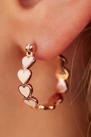 Boucles d'oreilles en forme de cœur pour la Saint-Valentin