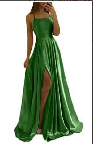 Robe de soirée, robe de bal, formelle, simple, fendue