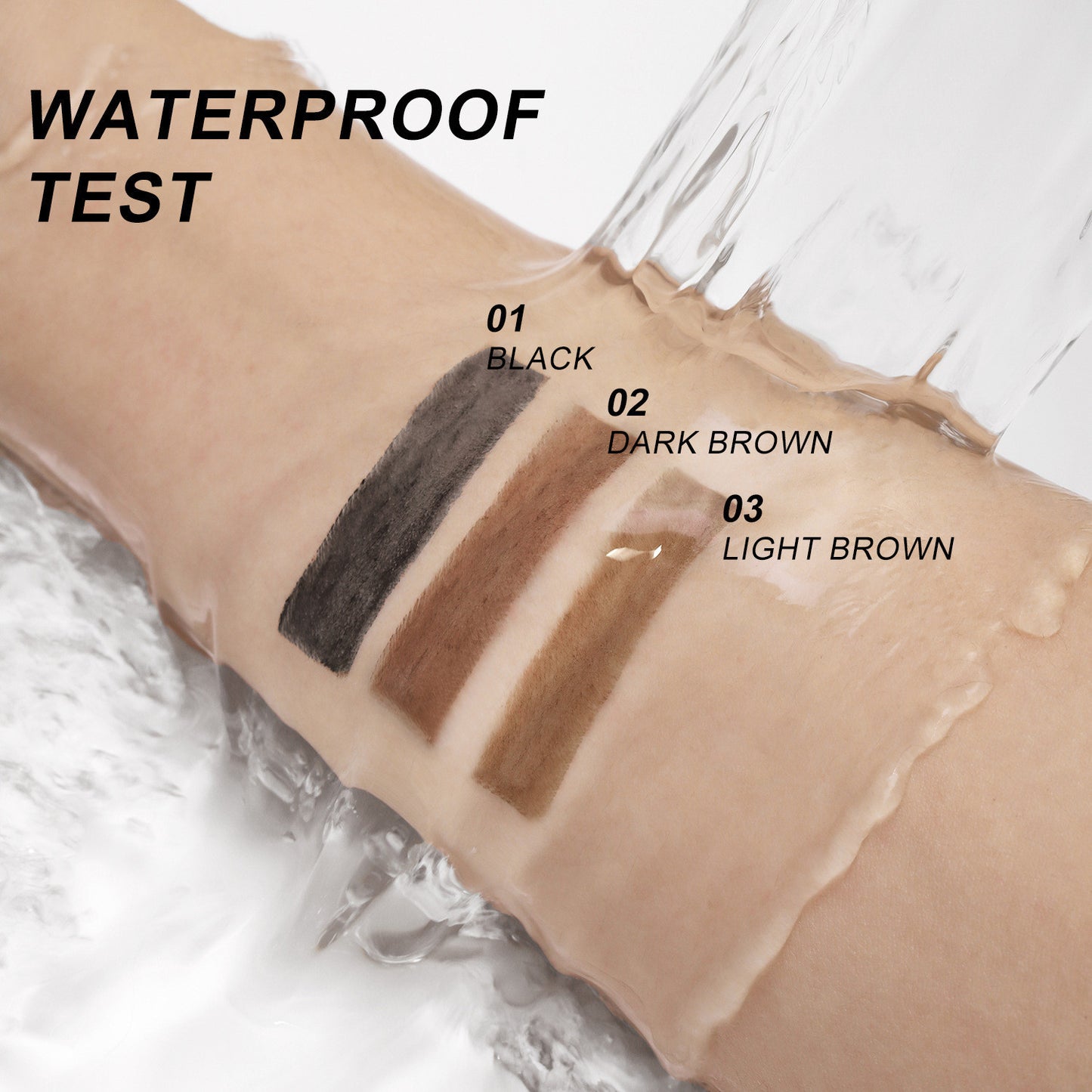 Crayon à sourcils trois en un Waterproof