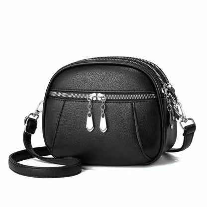 Petit sac à bandoulière rond multi-poches à la mode pour femmes