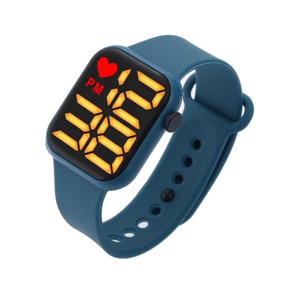 Montre électronique LED tendance sportive pour étudiants