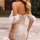 Robe de mariée sirène bohème en tulle