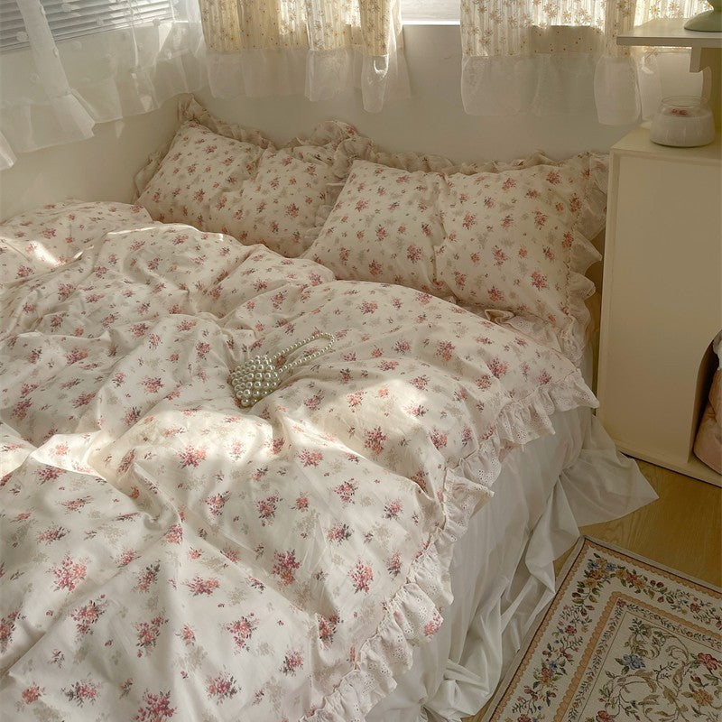 Draps de lit en dentelle,