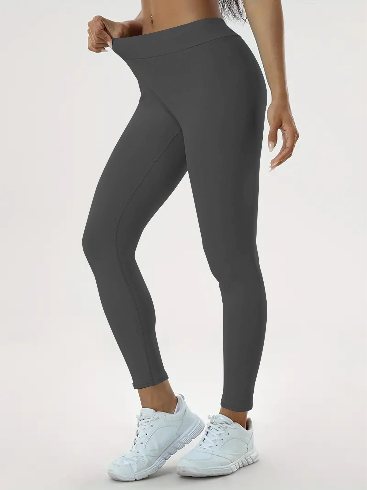 Legging de sport moulé taille haute et élastique pour femme